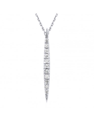 Collier Diamants 0.060 Cts - Chaîne Vénitienne - Argent 925 - CAGLIARI