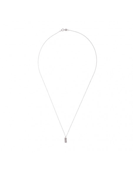 Diamond Necklace 0.040 CTS - Venetian Chain - Silver 925 - Chia