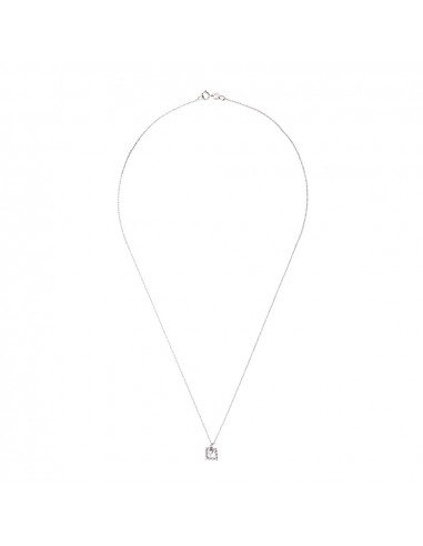 Collier Solitaire Diamant 0.050 Cts - Chaîne...