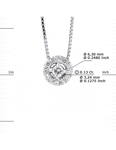 Prestige Necklace Jewelry Diamonds 0.130 Carats...