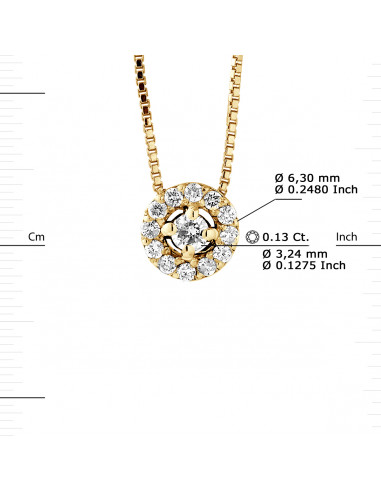 Collier Prestige Joaillerie Diamants 0.130...