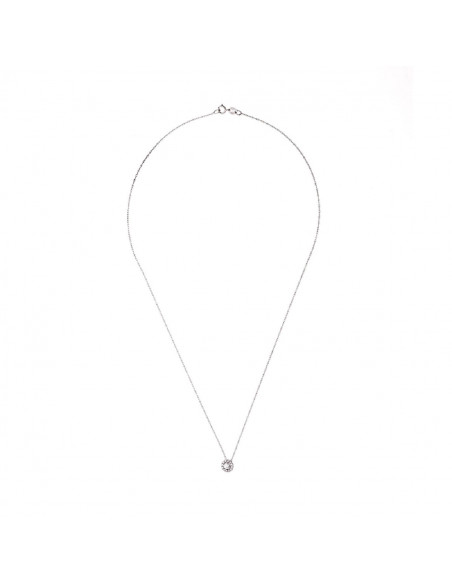 Prestige Necklace Jewelry Diamonds 0.130 Carats - Gold 750 - London