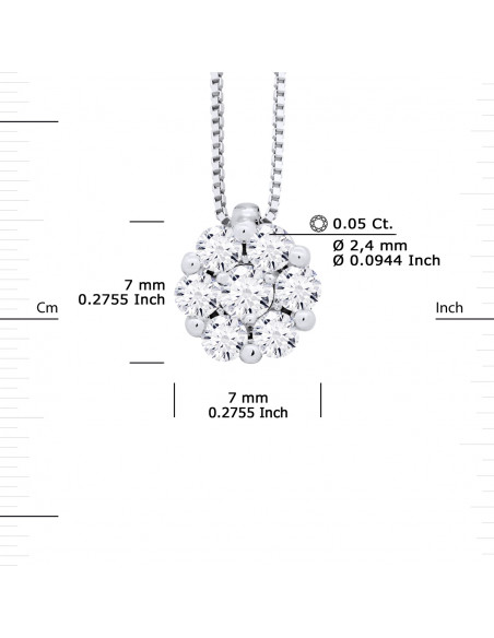 Prestige Necklace Jewelry Diamonds 0.350 Carats - Gold 375 - Lausanne