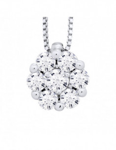 Prestige Necklace Jewelry Diamonds 0.350 Carats - Gold...