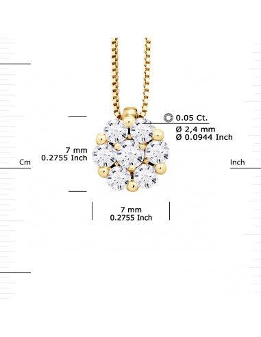 Prestige Necklace Jewelry Diamonds 0.350 Carats...