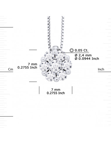 Prestige Necklace Jewelry Diamonds 0.350 Carats...