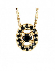 Prestige Necklace Jewelry Black Diamonds 0.110 Carats -...