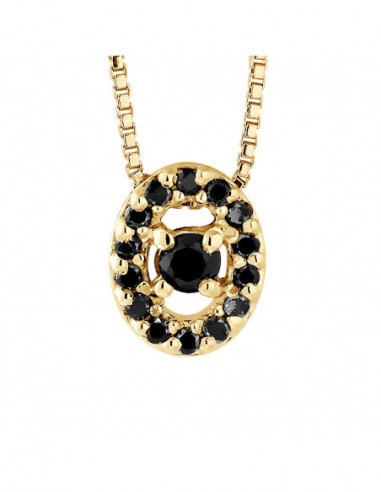 Prestige Necklace Jewelry Black Diamonds 0.110...