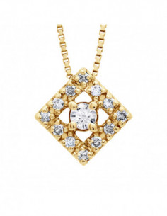 Prestige Necklace Jewelry Diamonds 0.150 Carats - Gold...