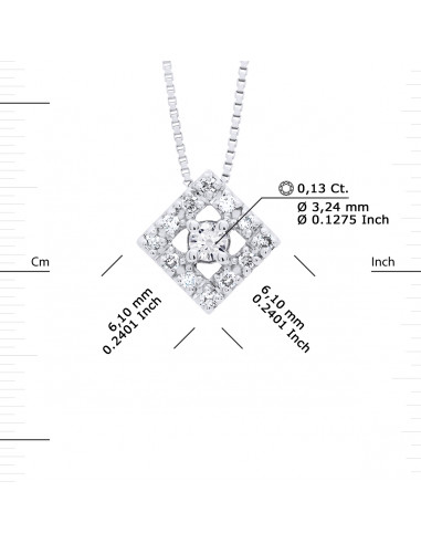 Prestige Necklace Jewelry Diamonds 0.150 Carats...