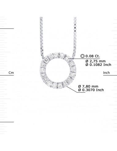 Prestige Necklace Jewelry Diamonds 0.080 Carats...