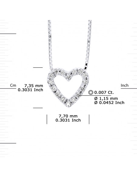 Prestige Necklace Jewelry Diamonds 0.070 Carats - Gold 750 - Prague