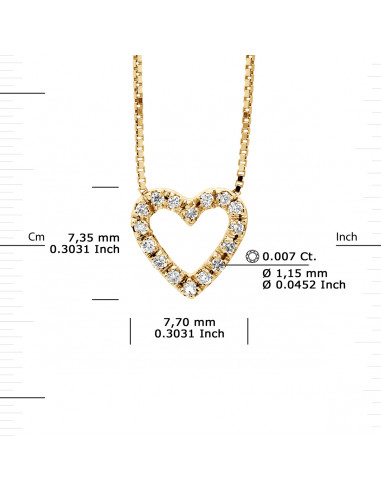 Prestige Necklace Jewelry Diamonds 0.070 Carats...