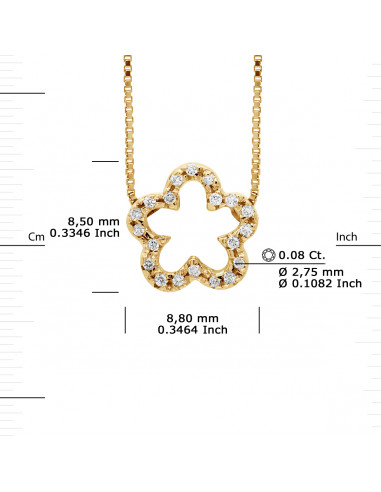 Collier Prestige Joaillerie Diamants 0.080...