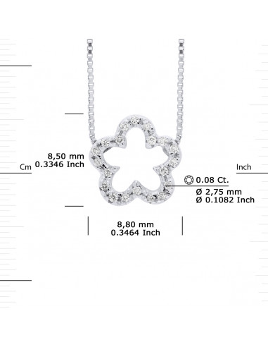 Prestige Necklace Jewelry Diamonds 0.080 Carats...