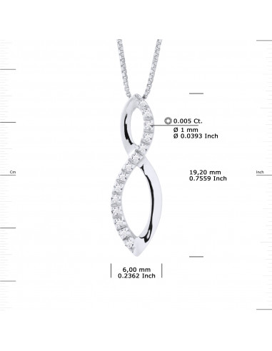 Collier Prestige Joaillerie Diamants 0.080...