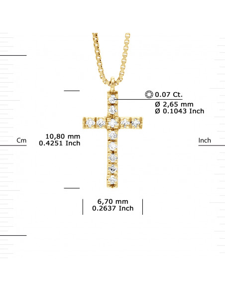 Prestige Necklace Jewelry Diamonds 0.070 Carats - Gold 375 - Lisbon