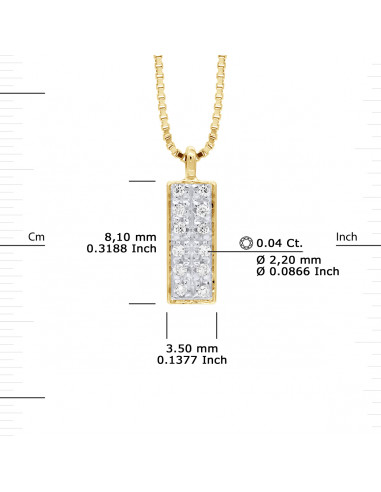 Prestige Necklace Jewelry Diamonds 0.040 Carats...