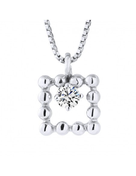 Prestige Necklace Jewelry Diamonds 0.050 Carats - Gold 750 - Lugano