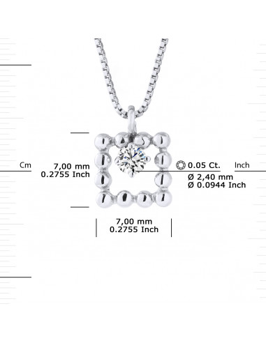 Prestige Necklace Jewelry Diamonds 0.050 Carats...