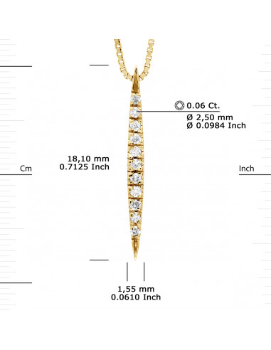 Collier Prestige Joaillerie Diamants 0.060...