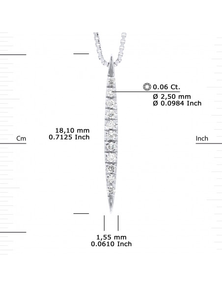Collier Prestige Joaillerie Diamants 0.060 Carats - Or 375 - AROVA