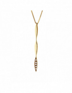 Prestige Necklace Jewelry Diamonds 0.020 Carats - Gold...