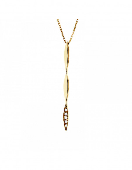 Prestige Necklace Jewelry Diamonds 0.020 Carats - Gold 750 - Coventry