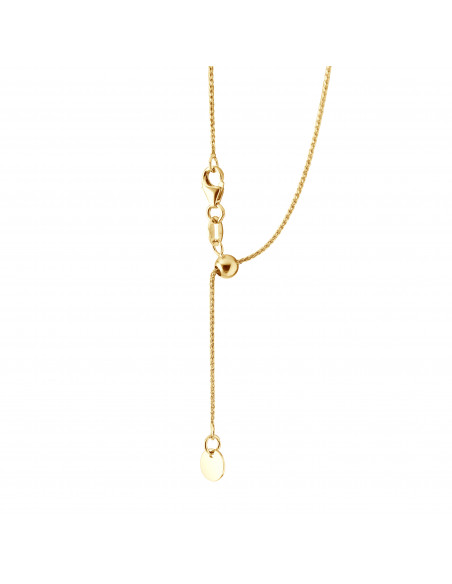 Solitaire diamond necklace 0.020 carats - Illusion 0.30 carats - Gold 375 - Hamburg