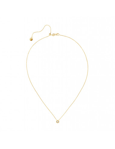 Solitaire diamond necklace 0.020 carats -...