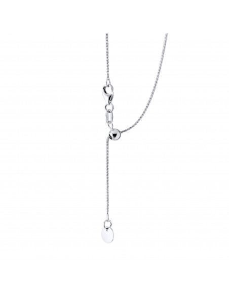 Solitaire diamond necklace 0.020 carats - Illusion 0.30 carats - Gold 375 - Hamburg