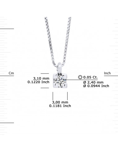 Colliers Pendentifs Solitaires Diamants -...
