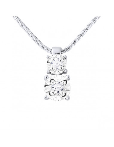 Solitaire Diamond Diamond Necklace 0.050 CTS -...