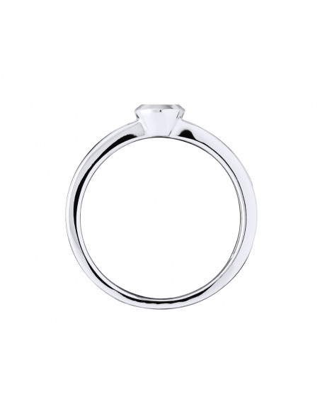 Bague Solitaire Diamant - 0.010 Carats - Illusion 0.30 Carats - Or 375 - VIENNE