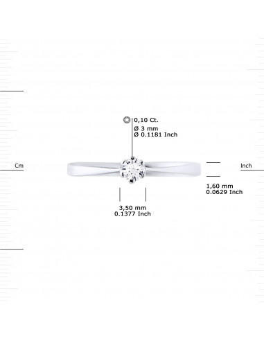 Classic Diamond Prestige Solitaire Ring - 0.010...