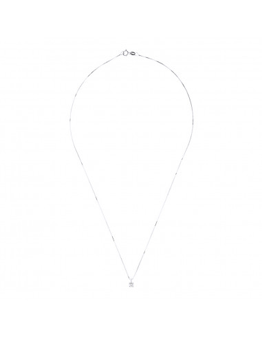 Collier Solitaire Diamants 0.010 Cts - Illusion...