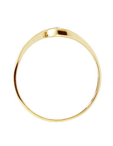 Bague Solitaire Diamant Classique - 0.080...