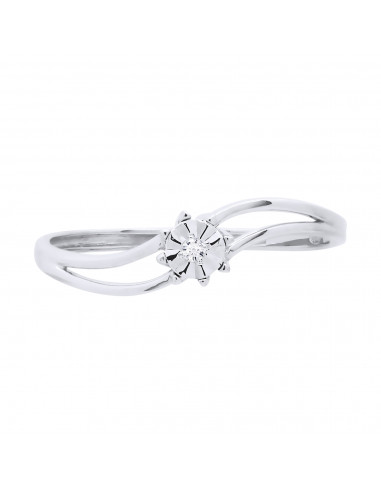 Diamond Solitaire Ring - 0.015 carats -...
