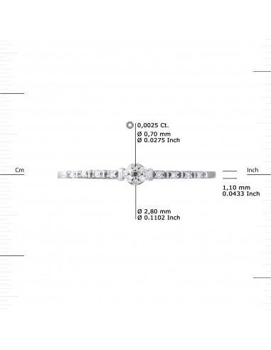 Fancy Solitaire Ring Diamonds 0.015 CTS - Gold...