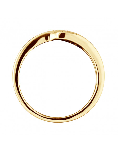 Fancy Ring Fancy Diamonds 0.010 CTS - Gold 375 - Evian