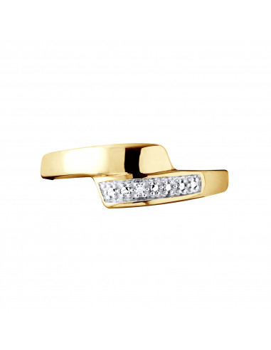 Fancy Ring Fancy Diamonds 0.010 CTS - Gold 375...