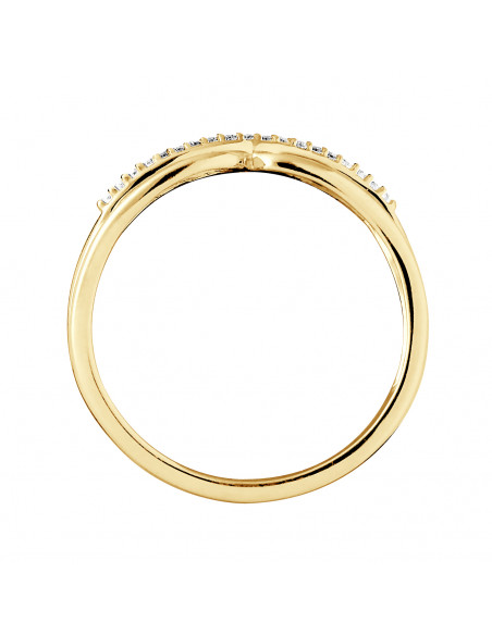 Fancy Ring Fancy Diamonds 0.030 CTS - Gold 375 - Vichy