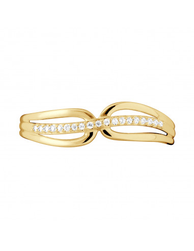 Fancy Ring Fancy Diamonds 0.030 CTS - Gold 375...