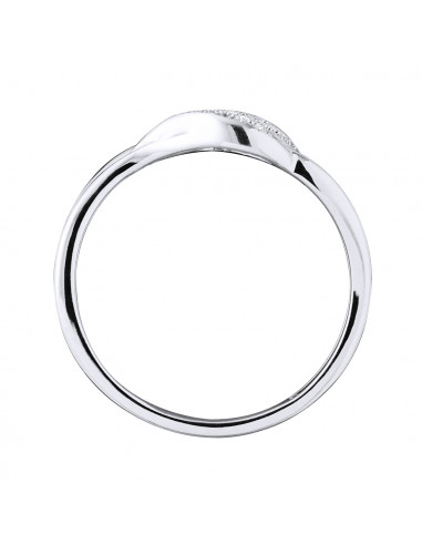 Bague Jonc Fantaisie Diamants 0,020 Cts - Or...