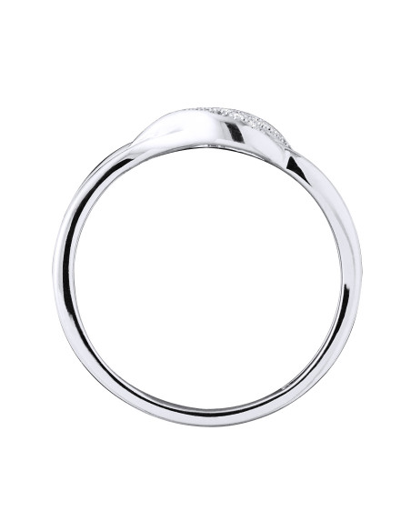 Bague Jonc Fantaisie Diamants 0,020 Cts - Or 375 - MONTECATINI