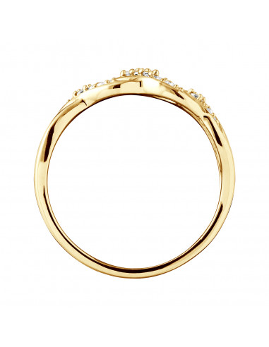 Fancy Ring Fancy Diamonds 0.040 CTS - Gold 375...