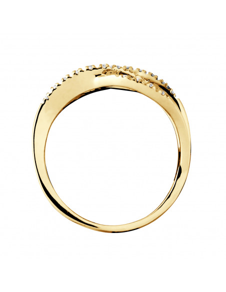 Fancy Ring Fancy Diamonds 0.120 CTS - Gold 375 - Oxford