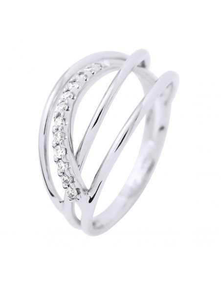 Prestige Ring Fancy Diamonds 0.180 CTS - Gold 375 - Cherwell