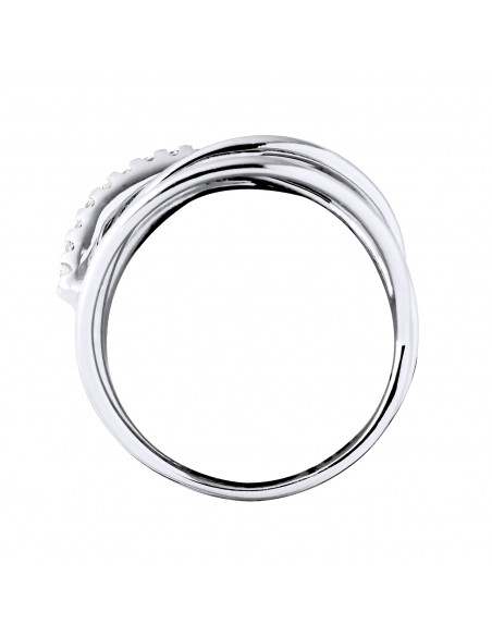 Bague Prestige Fantaisie Diamants 0,180 Cts - Or 375 - CHERWELL