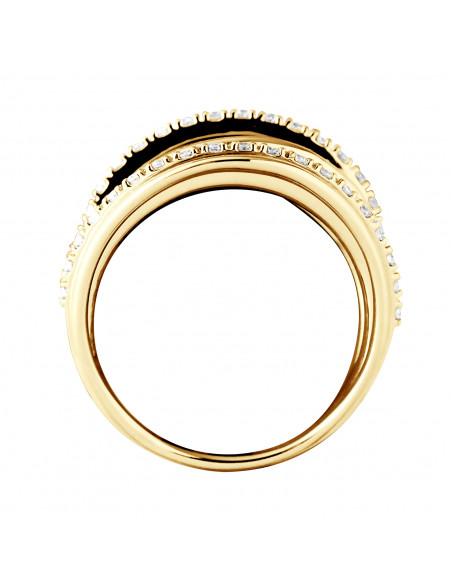 Bague Prestige Fantaisie Diamants 0,60 Cts - Or 375 - SUSSEX
